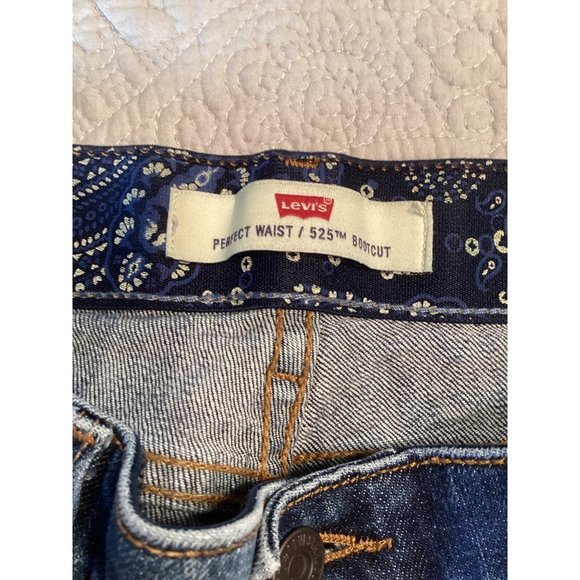 Women’s Levis Perfect Waist 525 Bootcut Denim Blue Jeans*Size 12M *VGC - Picture 6 of 11